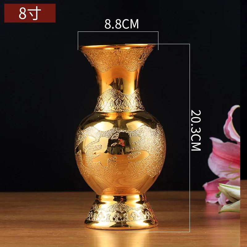 

1 шт. керамічна ваза Побутова Жертва вітальня храм Настільний декор Буддійські інструменти та приладдя Фен-шуй Подарунок на новосілля