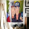 Naruto Hokage Artwork Wall Tapestry Aesthetic Wall Hanging Printed Fabric Blanket Decorative Tapestries For Bedroom Living Room Home Decor
