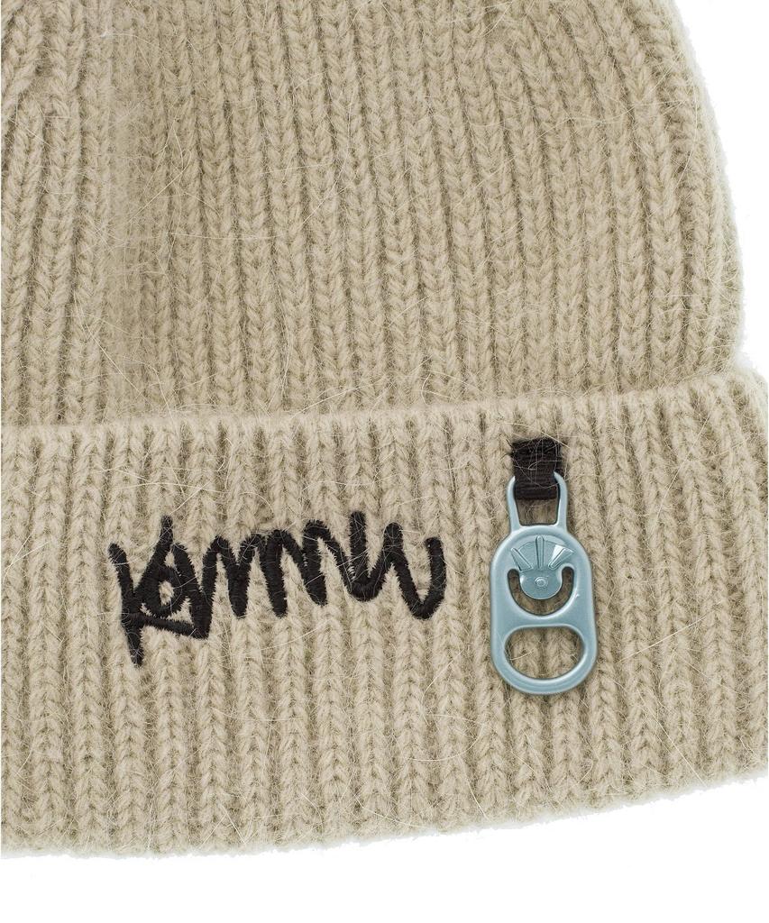 Keomyundeoweeo Commune Angora Beanie Beige
