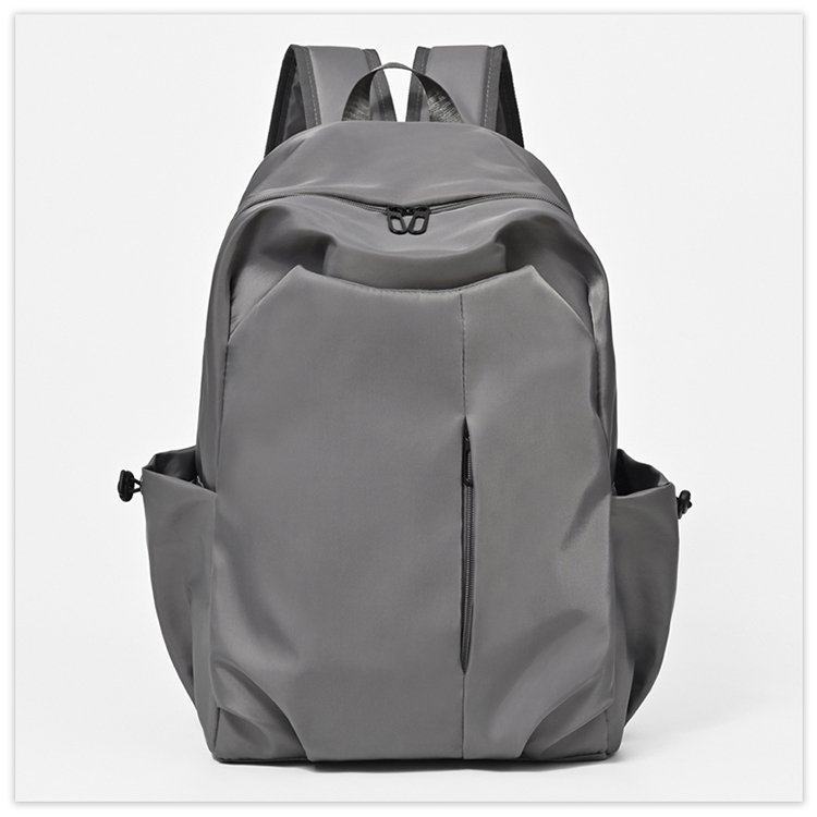 Schoolbag Backpack Solid Color Simple Fashion Versatile Backpack Computer Bag Outdoor Travel Business Leisure Student School Bag Wholesale