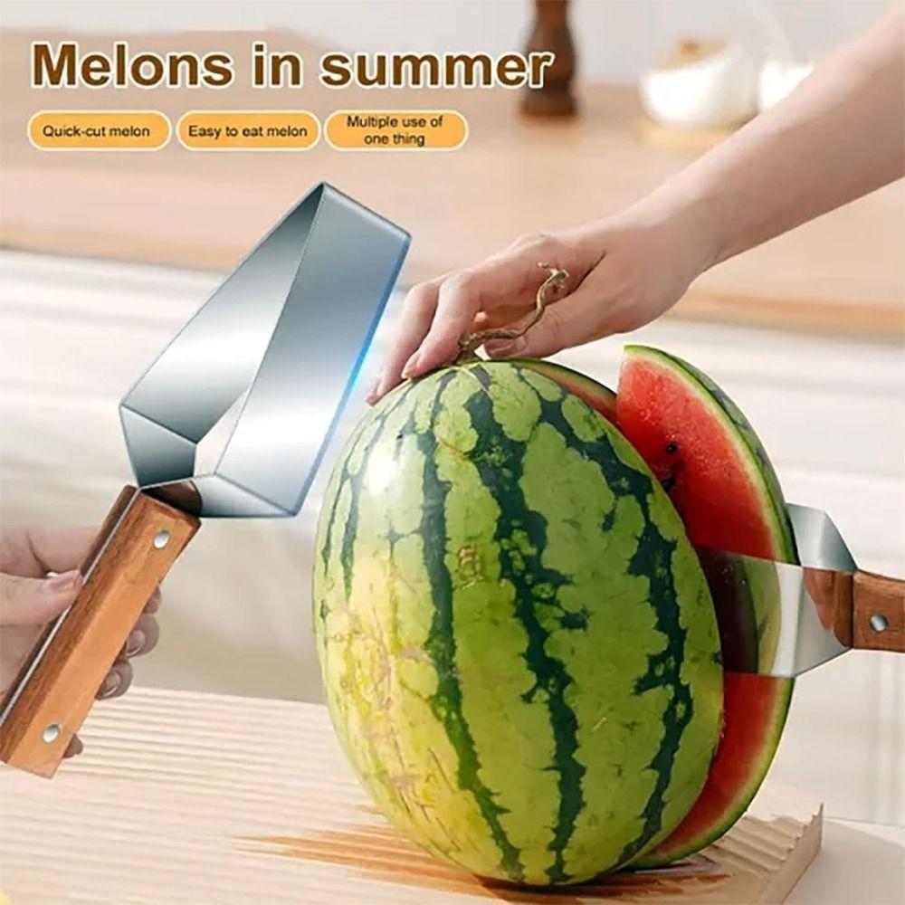 Triangle Fruit Cutter Handheld Melon Cutting Tool Multi-Function Watermelon Slicer  Kitchen Gadgets