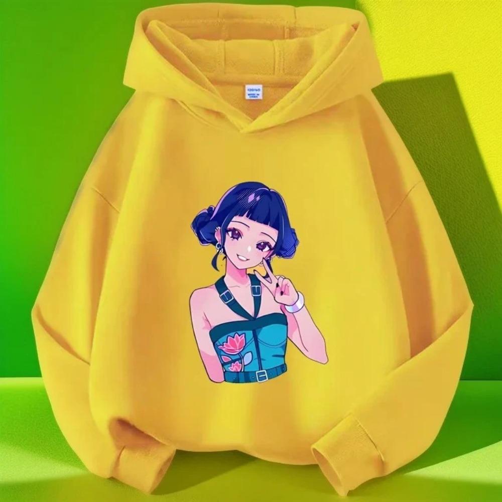 Autumn Warm K-pop Demon Hunters Girls Hoodie Long Sleeve Outerwear Saja Print Hooded Coat for Children Fashion Pullover Kid Tops