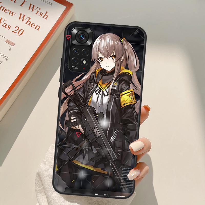 Girls Frontline Game Case For Xiaomi Redmi Note 10 8 9 11 Pro 8T 9S 10S 11S Redmi 10C 9C 9A 9T K50 K40 Gaming
