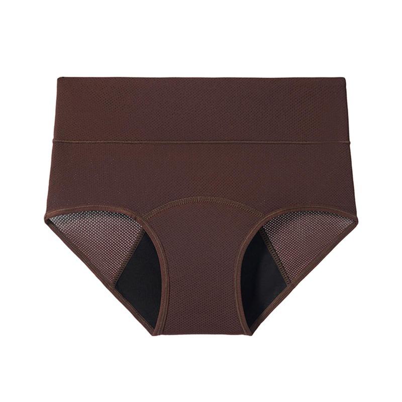 

Женское бесшовное менструальное нижнее белье с высокой талией, впитывающее и герметичное нижнее белье XXL коричневый