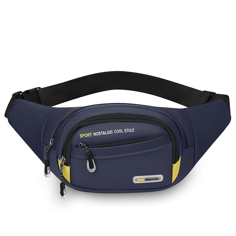 Men's Large Capacity Fitness Waist Pack Portable Anti Theft Ultra Thin Small Chest Bag Sports Outdoor Leisure Running Waist Bag