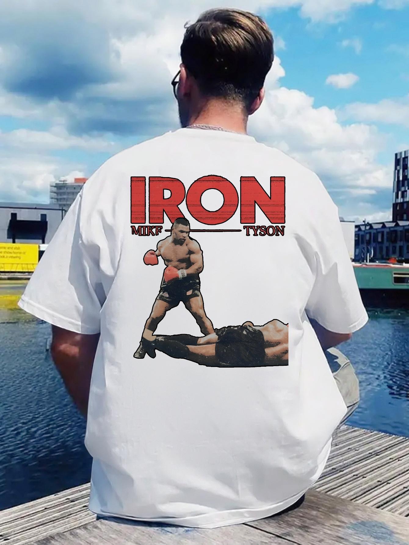 

Retro Rock Band Graphic T-shirt - Iron Boxing Scene XXL