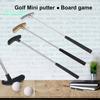 Minigolf-Putterschläger-Set – Edelstahl, TPR-Griff, Rechts-/Linkshänder, mit 2 Golfbällen für Kinder und Erwachsene, Tischspiel