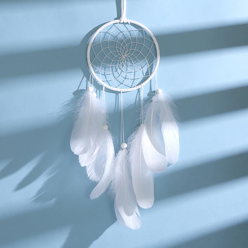 Colorful True Feather Dream Catcher Lights Up Creative Dreamcatcher Girls Practical Special Birthday Gifts Home Decoration