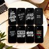 Confidence Never G-give Up Phone Case For Samsung Galaxy A73,A72,A71,A70,A53,A52,A51,Soft Silicone Black Cover