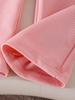 Pink Long-Sleeve Shirt & Pants Set for Girls - European & American Style