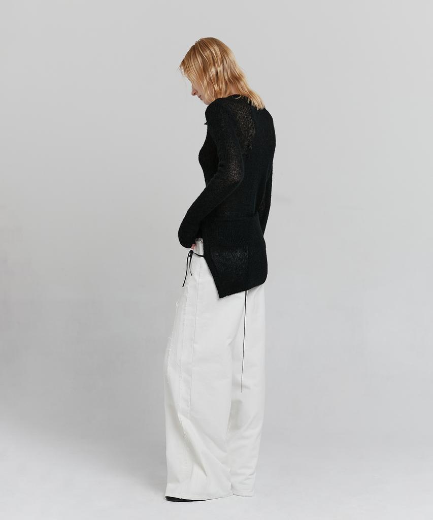 Loutaideu Cutting Cotton Pants [White]