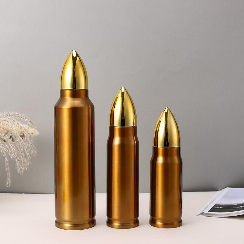 Cross-border E-commerce Bullet Stainless Steel Thermos Cup: Vacuum Water Bottle & Business Gift