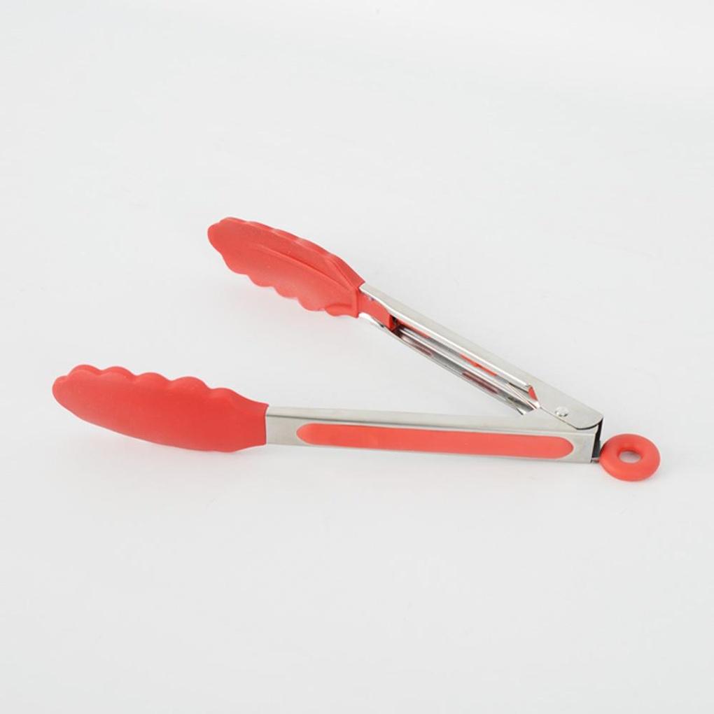 

Vivid stainless steel handle silicone tongs