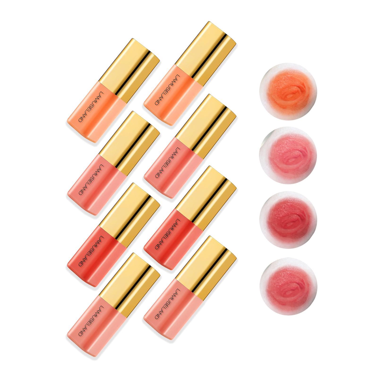 

LAMUSELAND Gold Coast Series Juice Liquid Blush Mini Cute Gold Tube Liquid Blush