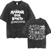 Cute Karol G Manana Sera Bonito Vintage Washed T Shirt Men Women Kawaii Fashion Clothing T-Shirt Aesthetic Short Sleeve T Shirts
