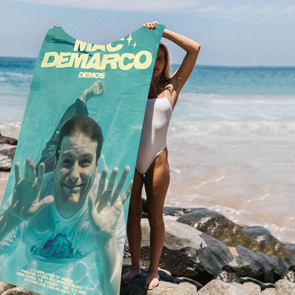 M-Mac Demarco Mikrofaserdecke Schnell trocknende Strandtücher Übergröße Druck Super saugfähige Poolhandtuchdecke