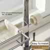 Multifunctional Kitchen Sink Storage Organiser,Stainless Steel Sponge Holder, Washing Up Caddy for Kitchen Bathroom