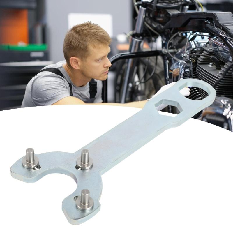 Lightweight Professional Motorcycle Suspension Tuning Wrench Ergonomic Grip Design 5mm Adjustment Ranging for 95% Forks