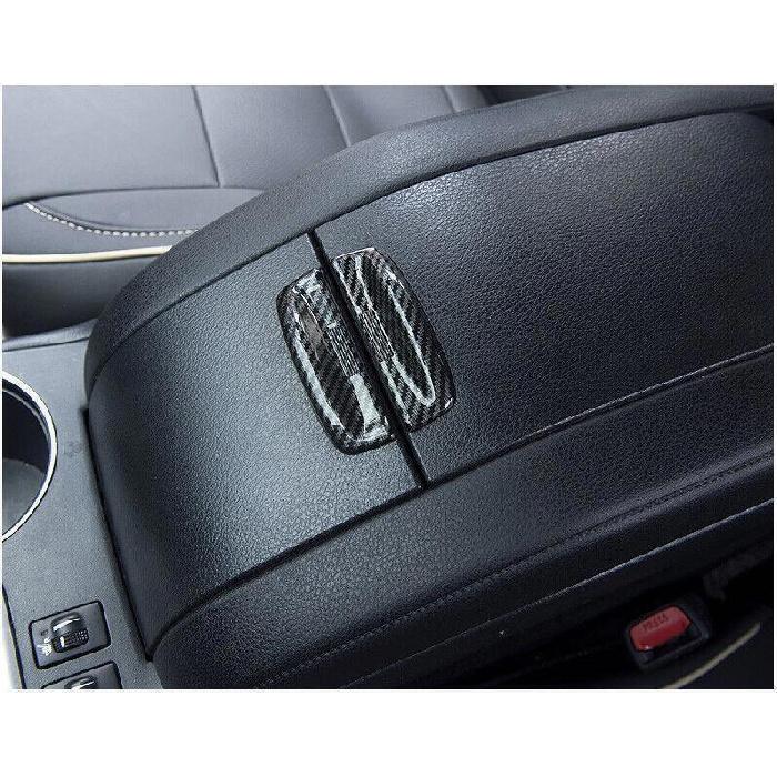 For Toyota Highlander 2014- ABS Carbon Fiber Armrest Box Handle Cover Trim