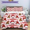 3pcs Christmas Gnomes Bedding Set, Breathable And Soft, Suitable for All Seasons Machine Washable, Suitable for Bedroom Decoration,yy250822120