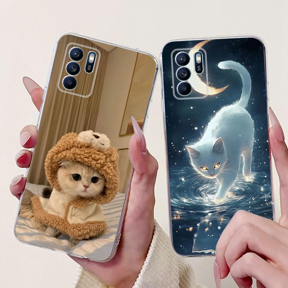 Für OPPO Reno 6 6Z 5G Hülle CPH2237 CPH2251 Cover Mode Blume Weiches Silikon Stoßfänger auf OPPO Reno6 Pro CPH2249 Reno6 CPH2235 Kappe