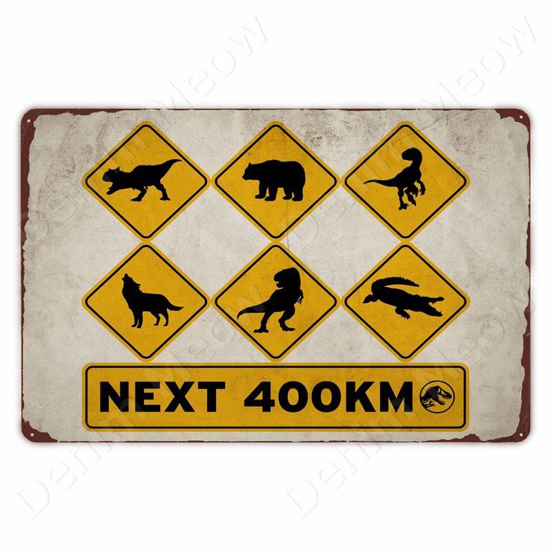 

Остерегайтесь хищника, забавный металлический жестяной знак, знак замедления, сад, дом, уличный зоопарк, табличка, предупреждающий знак о динозавре, винтажный настенный декор 20x30cm