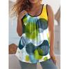 Women's Summer Casual Sleeveless T-Shirt - Breathable Textured Fabric, Crew Neck Design, Suitable for Everyday Casual Wear, Summer Clothing.