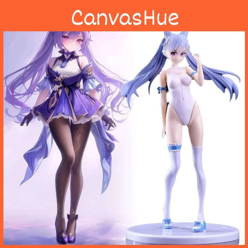 Impact Keqing Genshin Swimwear Figurine Game Cartoon Model Statuary Toy Gift