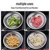 Ultra-Fine Stainless Steel Colander and Skimmer for Noodles, Dumplings, Soy Milk, Juice, and Deep-Frying
