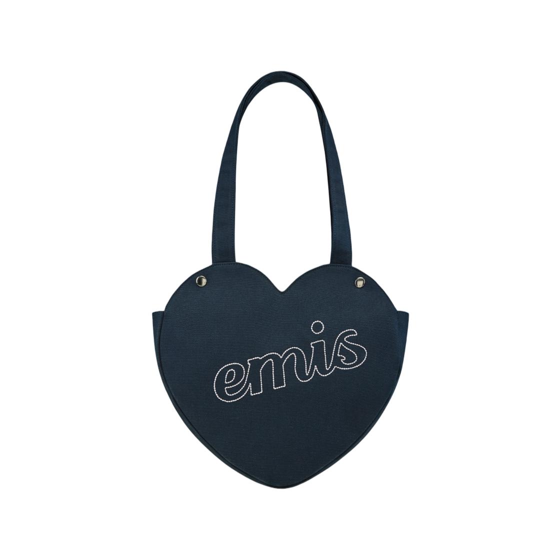 Emis Heart Bag Navy ONE SIZE