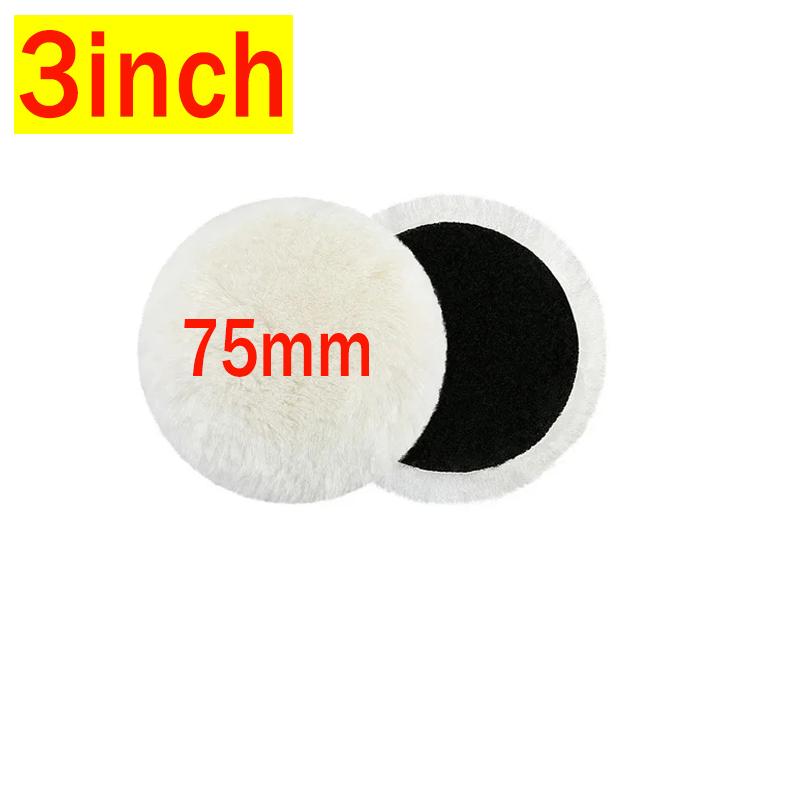 3/4/5/6/7 inch Wool Polishing Disc Car Waxing Polishing Buffing Car Paint Care Polisher Pads Auto Washing Accessories
