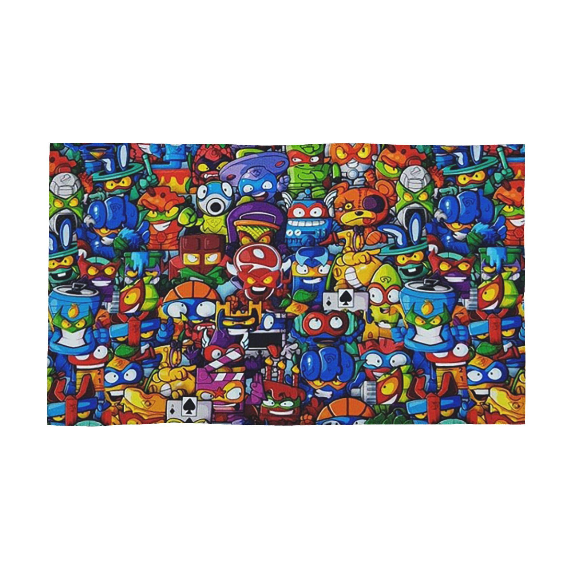 

New Super Zings Cartoon Game Superzings Soft Face Towel Quick Dry Pool Bath Cotton Towels Absorbent W30*H60(CM)