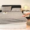 2025 Rabbit Velvet Thicken Autumn Winter Fitted Sheet Set or Only 1 Pcs Fitted Sheets Warmth Bed Sheet Queen Mattress Cover King Size