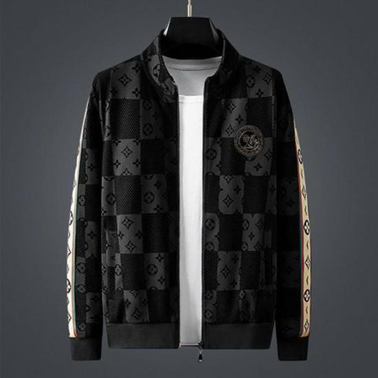 

Чоловіча високоякісна вишита оксамитова куртка 2025: Товстий, Стійка стійка, Європейський розкішний осінньо-зимовий стиль XL