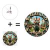 25x25cm Wood Wall Clock That Is a QR Code That Links To a Video Message