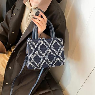 Módní dámské tašky Nové módní džínové messenger tašky Trend Luxusní designérské Všestranné dámské kabelky