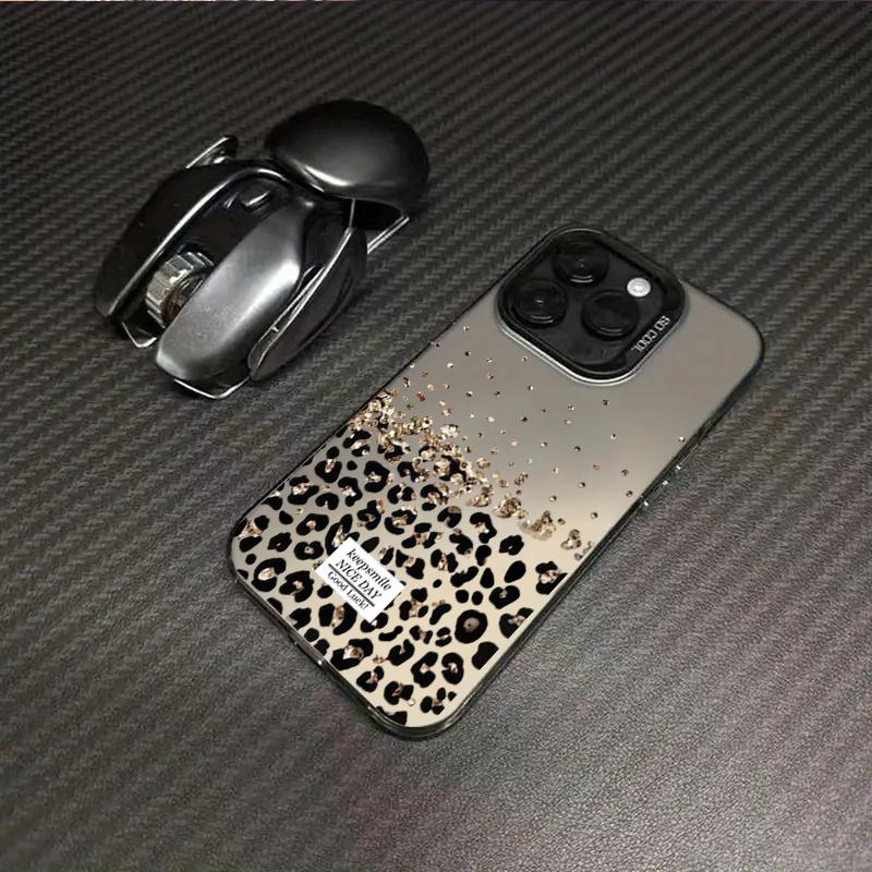 Custodia per Telefono con Design a Punti Dorati e Stampa Leopardo per Xiaomi 17 Pro Max Xiaomi 15 T Pro 14 T Pro 13 T 12 T Mi 11 Lite 5G Cover Morbida