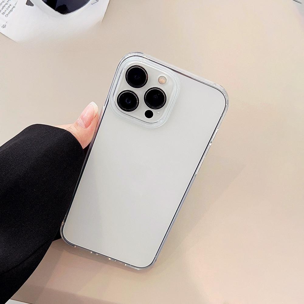 Applicable To IPhone17 Transparent Mobile Phone Case 15promax Apple 16 Protective Case 13 Simple Thin Model 11 Soft Case 12