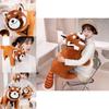Cute Raccoon Panda Pose Plush Toy Animal Zoo Souvenir Gift Kids Pillow Characters)