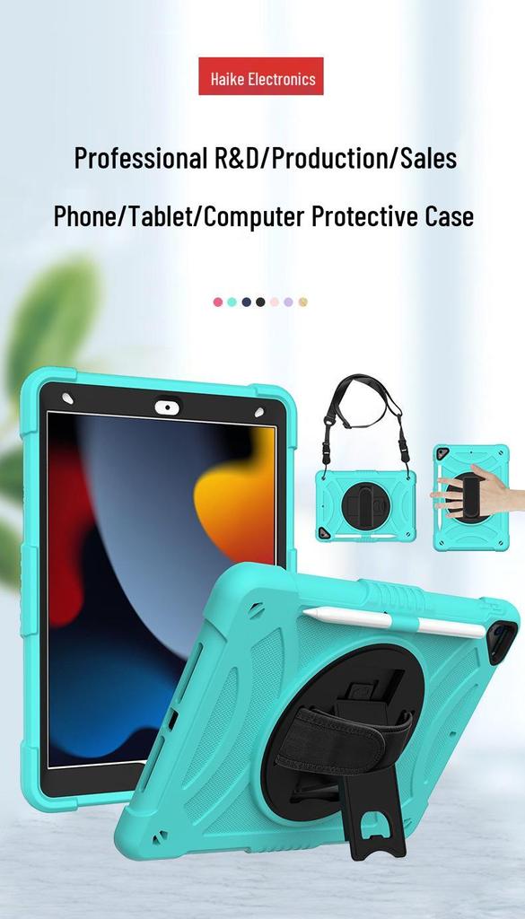 10.2 Silicone Rotating iPad Case for Apple Air3 - Full Coverage, Child-Friendly