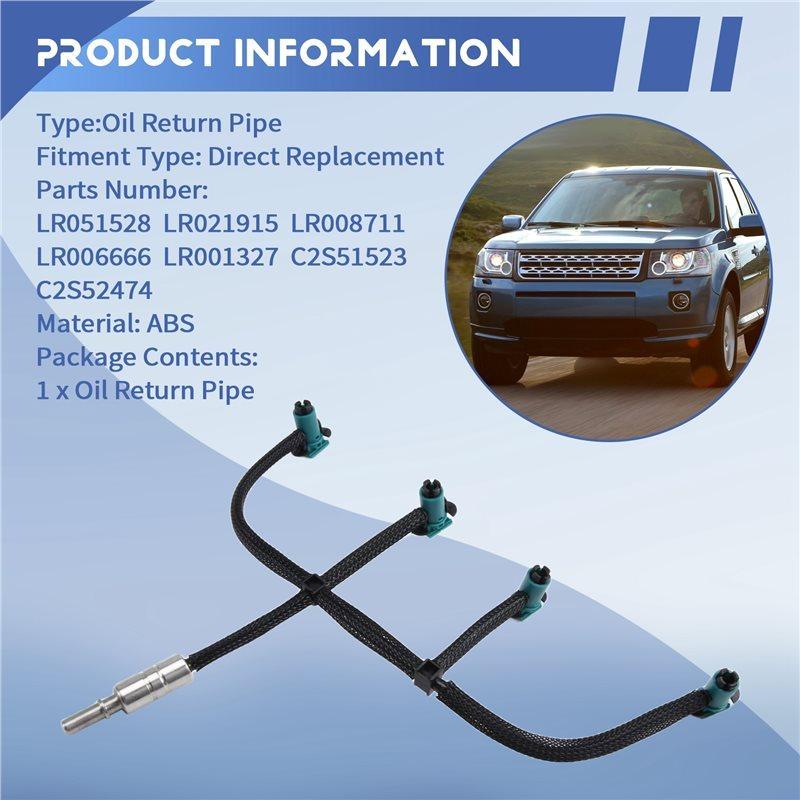 LR051528 LR021915 Fuel Injector Oil Return Pipe Hose Leak Off Pipe For Land Rover Freelander 2 2.2 TD4 Aluminum Head