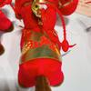Red Horse Plush Keychain Realistic Soft Stuffed Animal Keyring Pony Mascot Gift for Company Events Kids