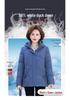 Stylish Short Down Jacket for Petite Middle-Aged & Elderly Women - Winter Warmth, Thick, White Duck Down