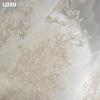 1PC LOZUJOJU European Style French Luxury Embroidered Sheer Curtain Princess Style White Tulle for Living Room Bedroom and Balcony Window Home Decor