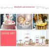 Mini Crown Cake Decoration Princess Topper Pearl Tiara Childrens Hair Accessories Wedding Kids Birthday Party Decorative