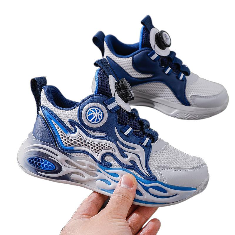 Boys' shoes mesh breathable spring and autumn new 2025 handsome middle-aged and older children's sports shoes soft sole children's casual running sho