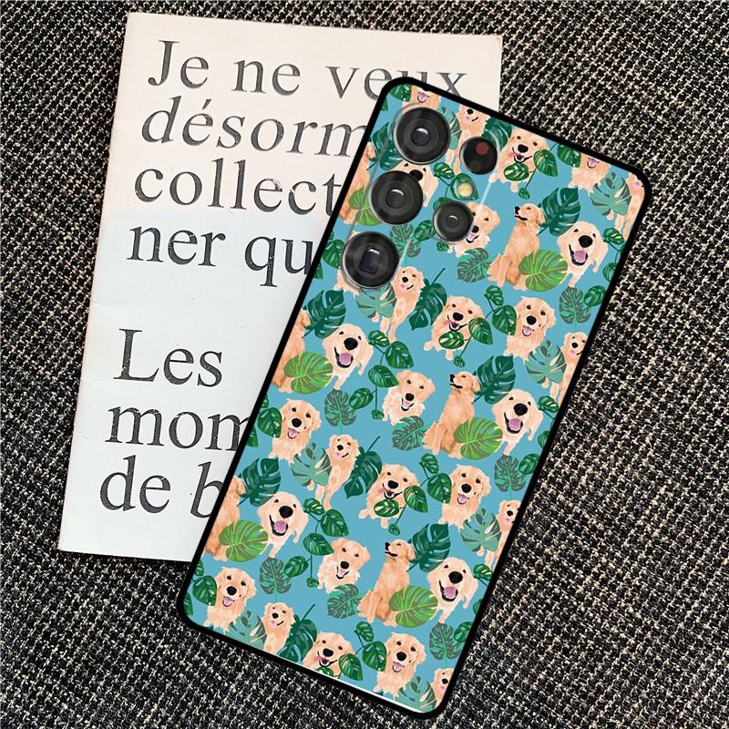 Golden Retriever Dog Case For Samsung Galaxy S25 Ultra S20 S21 S22 S23 S24 Ultra S9 S10 Plus S24 FE Back Cover