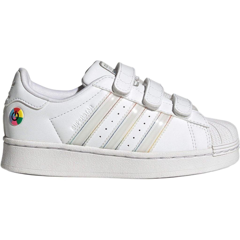 Adidas Superstar Comfort Closure C LED Lights Pack - White Kids Sneakers Cloud-White Core-Black JI0509