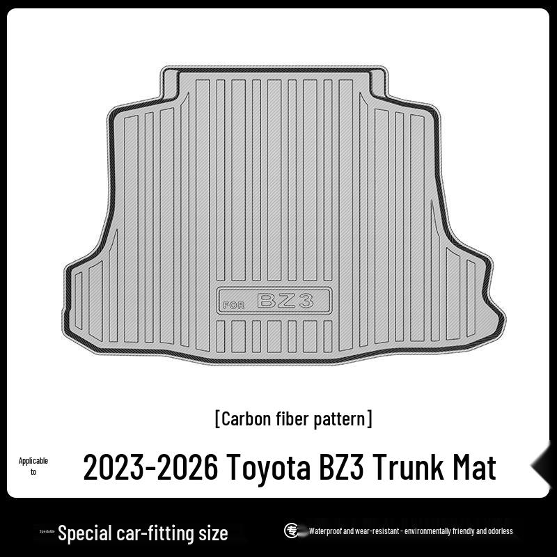 2024 Toyota BZ3 TPE Kofferraummatte: Geruchlos, Umweltfreundlich, Wasserdicht.