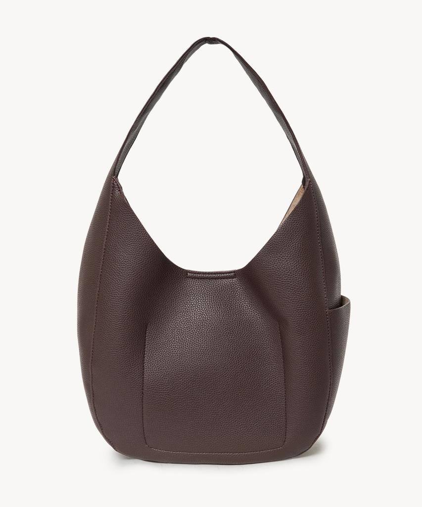 Lady Volume Edit Hobo Bag (Brown)